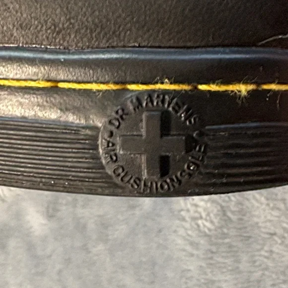 Dr. Martens Black and Gray Combat Boots - Picture 10 of 11